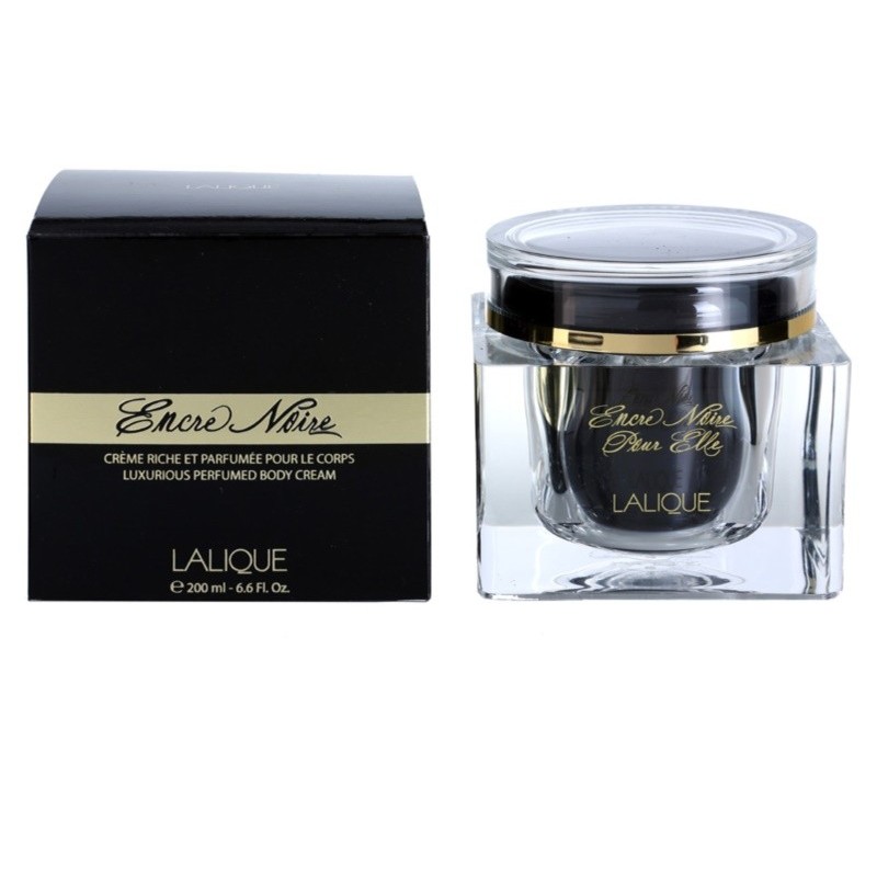 Lalique -Encre noire pour elle luxurius perfumed body cream-woman.